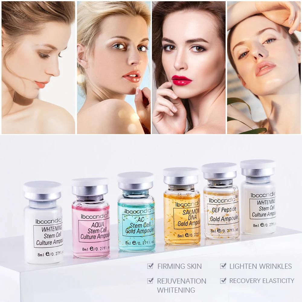 Kit de crème BB pour le visage, fond de teint éclaircissant blanc, correcteur, sérum doré, traitemen