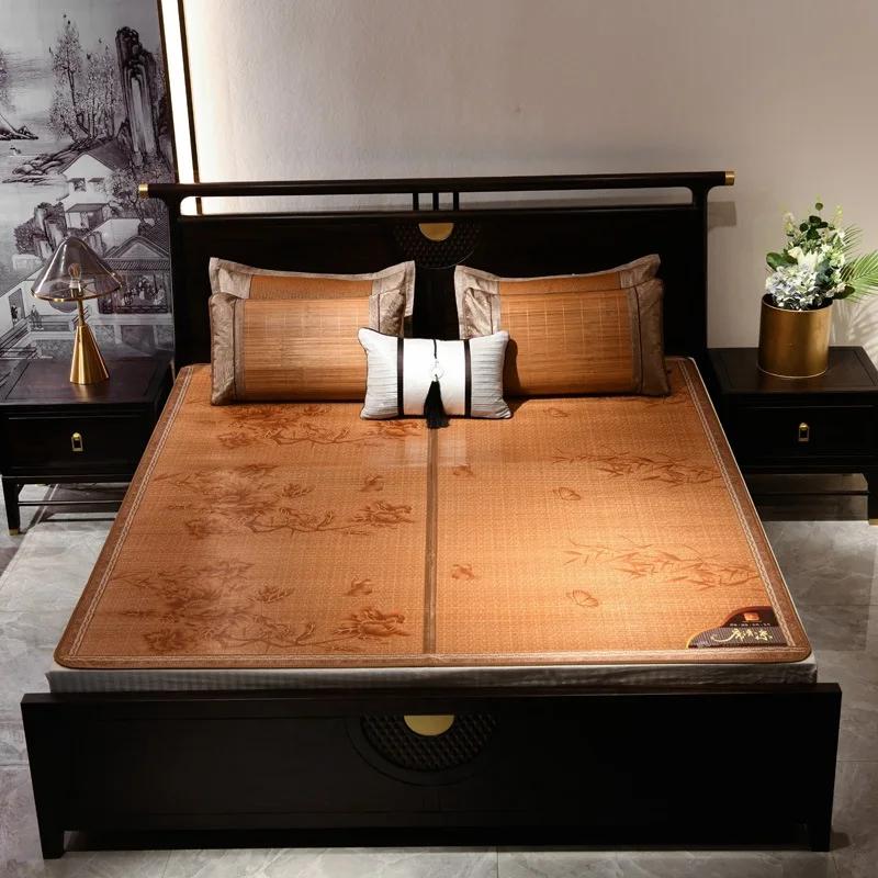 Excellent tapis pliant en bambou, matelas de paille pliable, pour l'été, dortoir d'étudiants, en soi