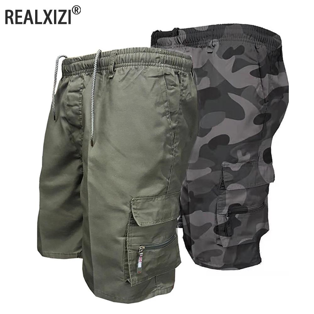 Short cargo militaire pour homme, pantalon de survêtement multi-poches, pantalon de randonnée, joggi