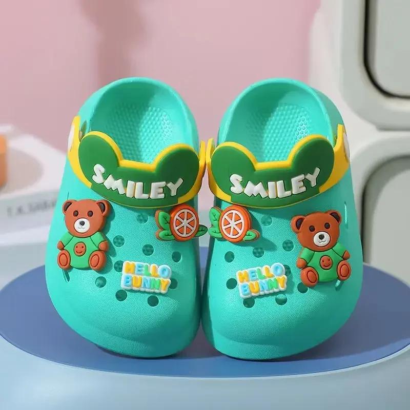 Sandales mules bébé semelle souple antidérapante - Chaussures intérieur extérieur garçons filles