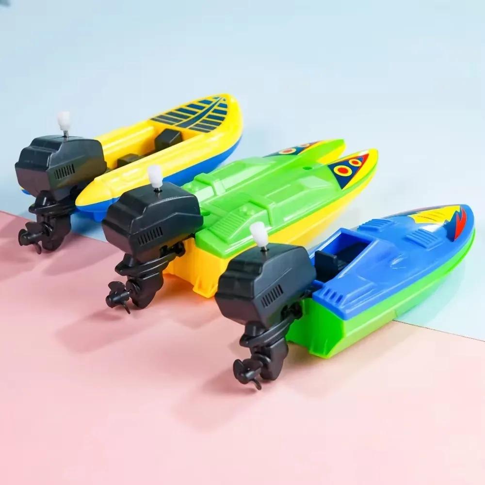 1pc bateau de vitesse horloge jouets bateau liquidation jouet flotteur dans l'eau enfants jouets cla