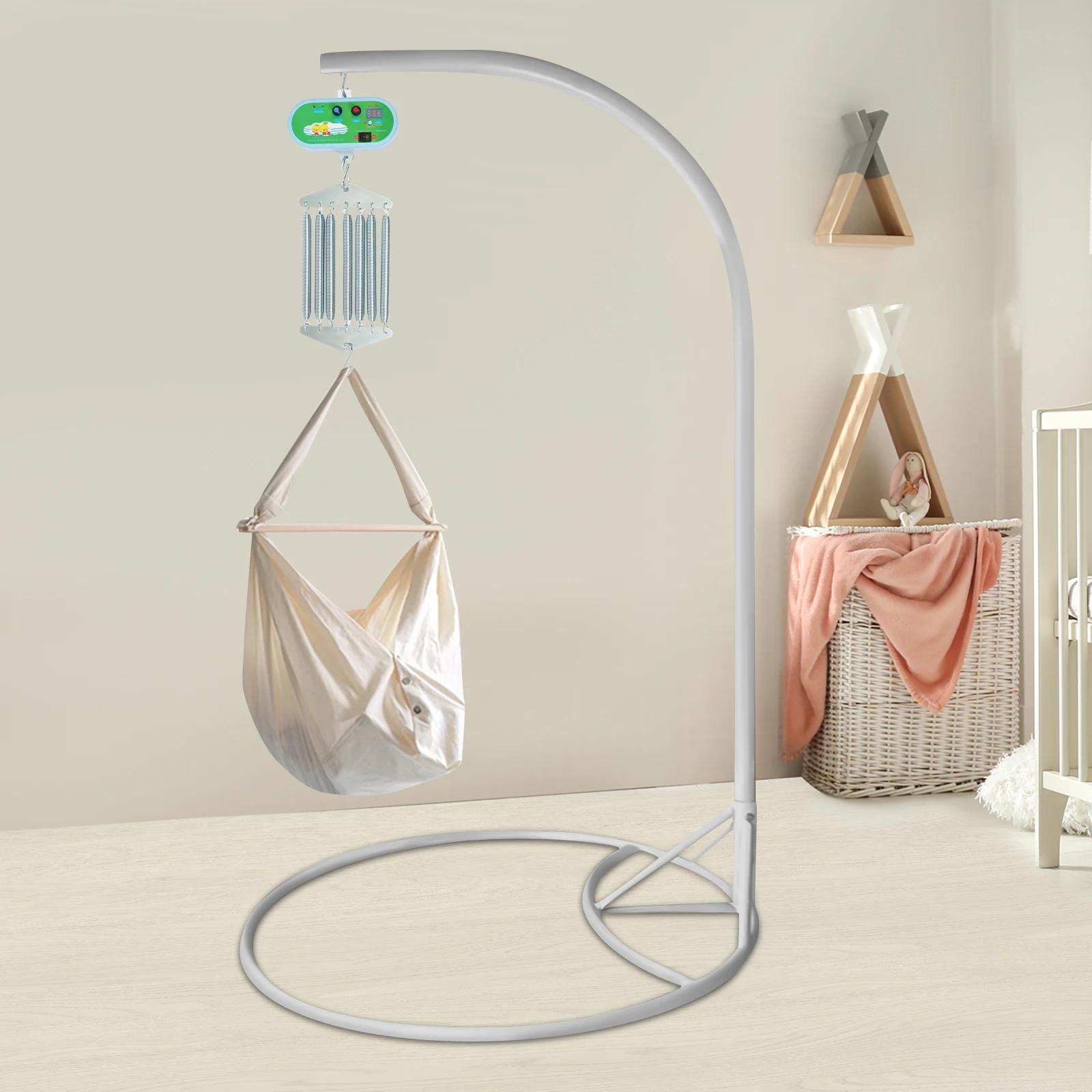 Berceau électrique à ressort pour bébé à 7 ressorts, contrôle avec réglages réglables, charge de 20k