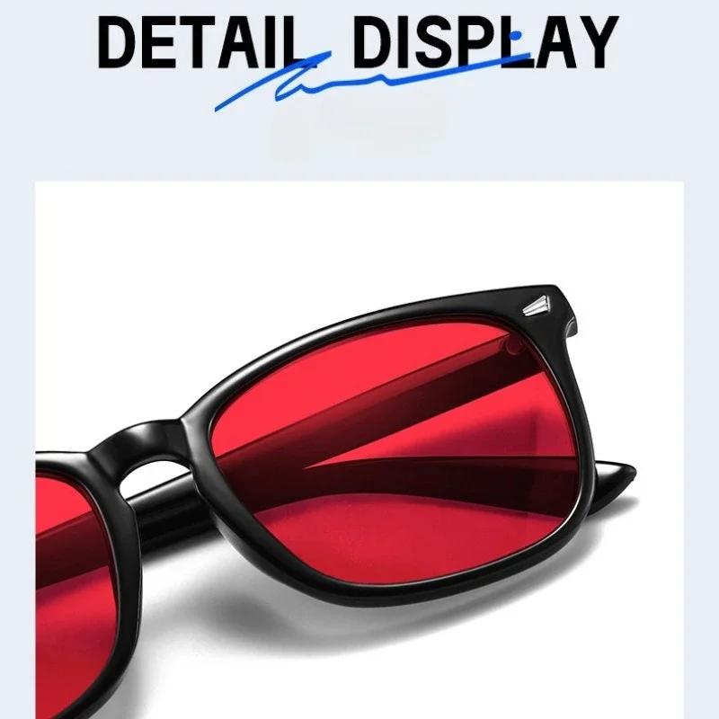 Lunettes classiques bloquant la lumière bleue pour hommes et femmes, verres rouges, carrés, meilleur