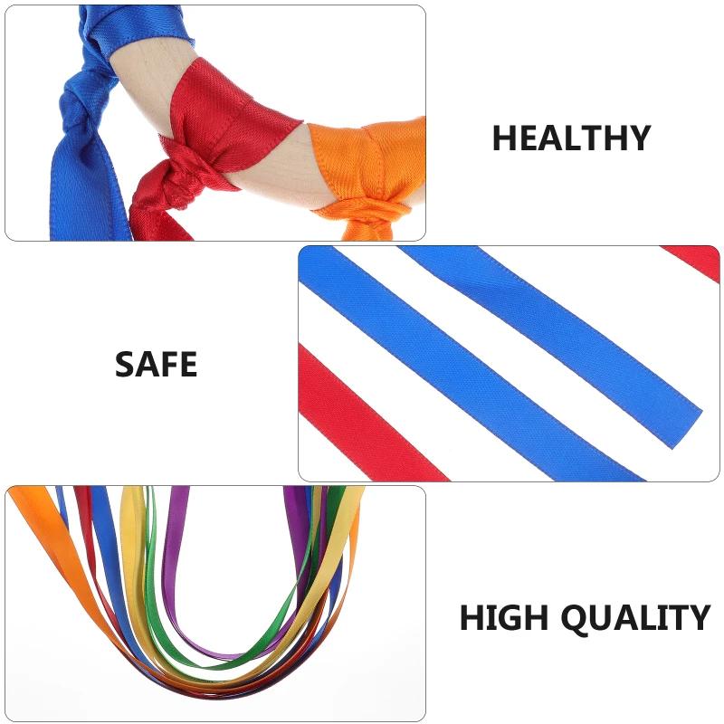 Jouet sensoriel de Style Montessori, sans BPA, Non toxique, anneau de ruban pour bébé, nouveau-nés v