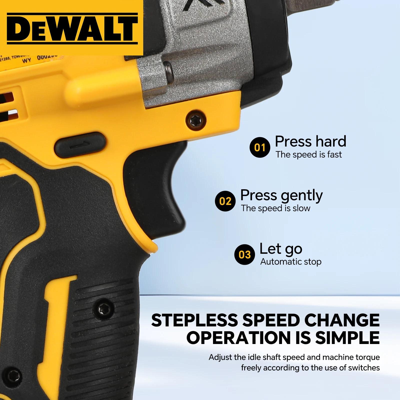 Clé à chocs sans fil DEWALT DCF922 610 Nm à couple élevé 20 V sans balais pour l'entretien automobil