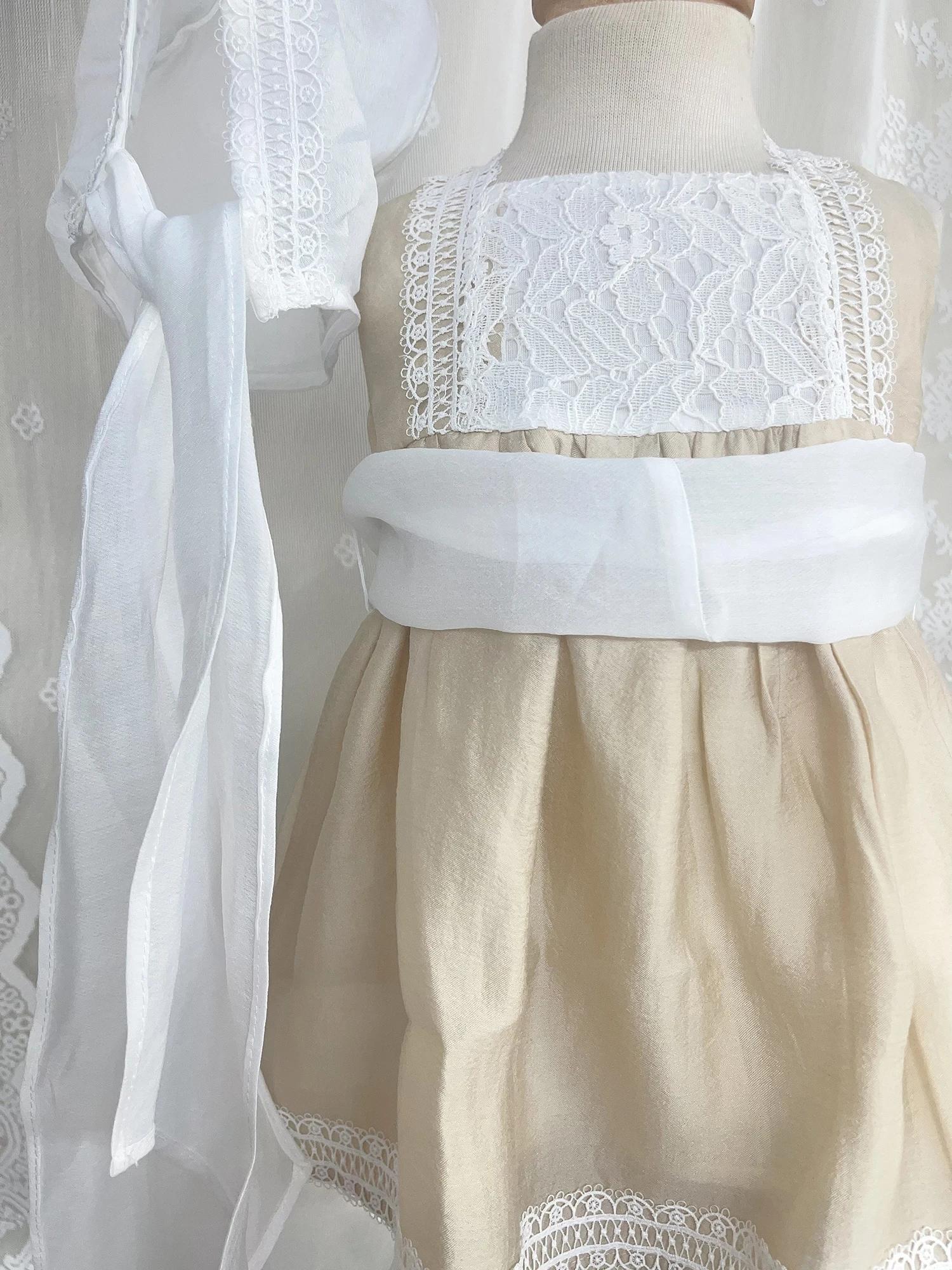 Ensemble de vêtements en dentelle Tencel pour enfants, léger, respirant, haut de gamme, personnalisé