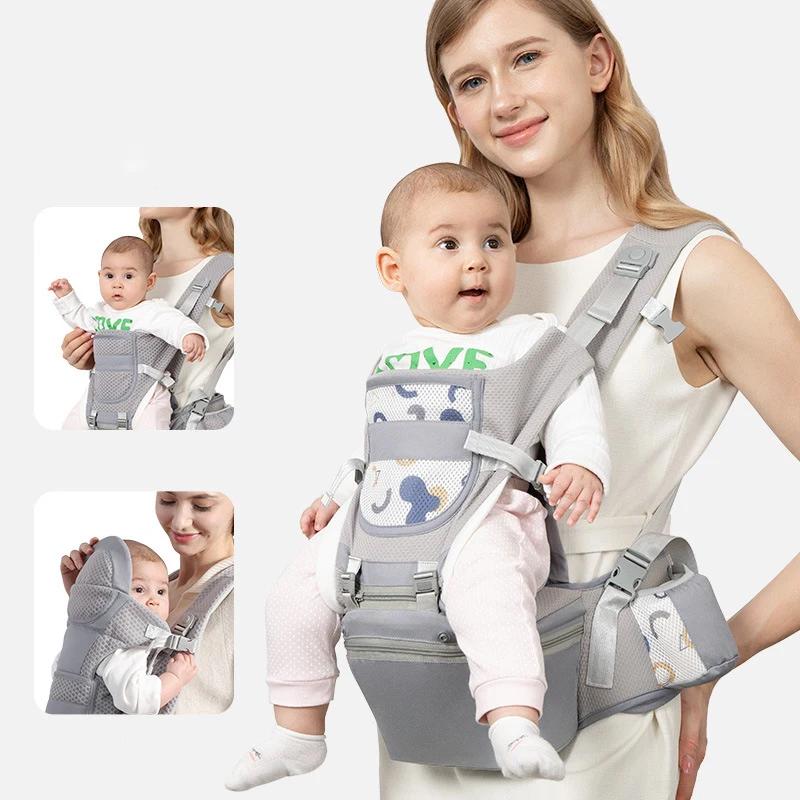 Nouveau Porte-Bébé Ergonomique 2026 pour Nouveau-né, Sac à Dos Porte-Bébé Ergonomique avec Siège de