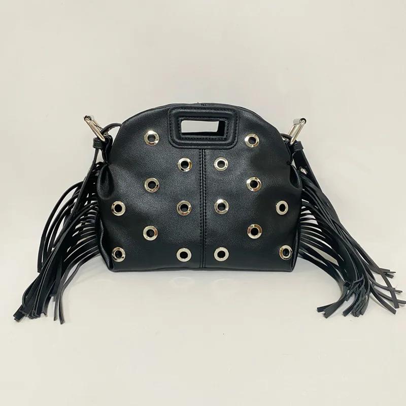 Petit sac à bandoulière rétro noir pour femmes, sac à bandoulière décontracté pour l'extérieur, nouv