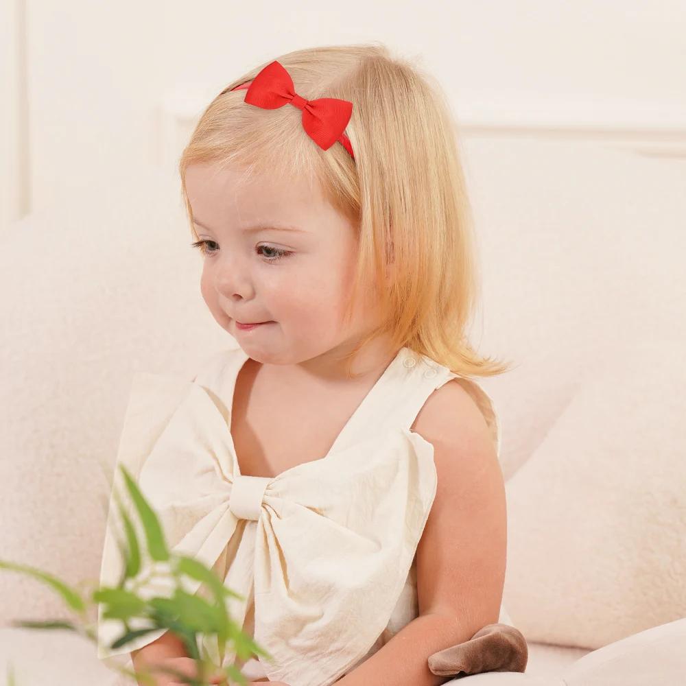 15 pièces/ensemble mignon doux nœud papillon bandeau pour bébé filles élastique fleur arcs bandeau i