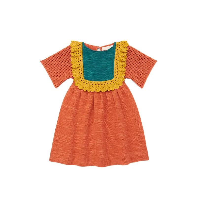 Robe d'été pour enfants, haut de style ferme MP pour filles, ensemble haut de l'industrie lourde, co