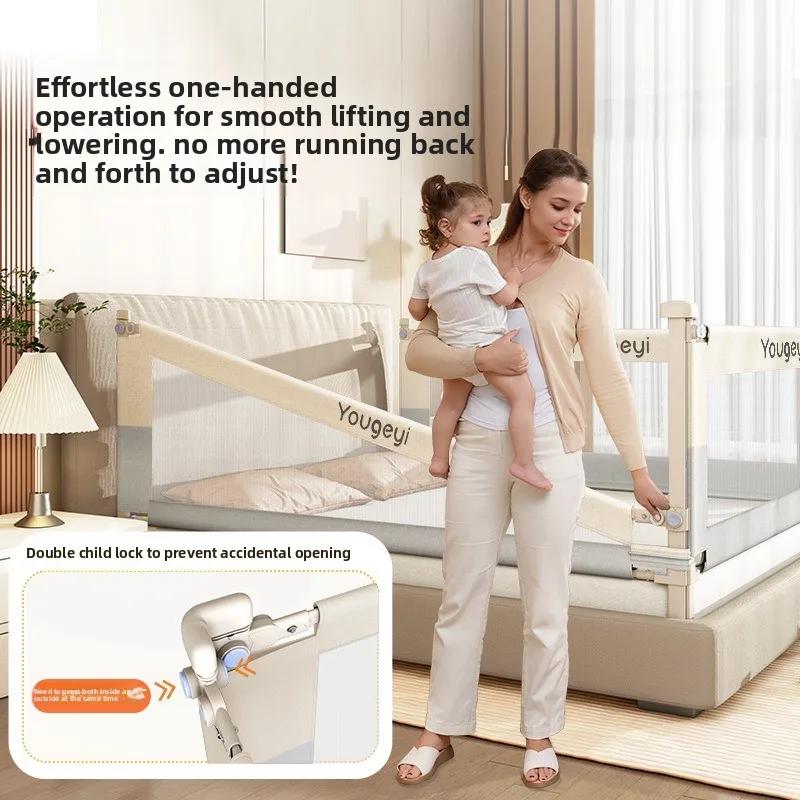 Barrière de lit pour bébé - Barrière de sécurité anti-chute pour bébé - Plaque de protection latéral