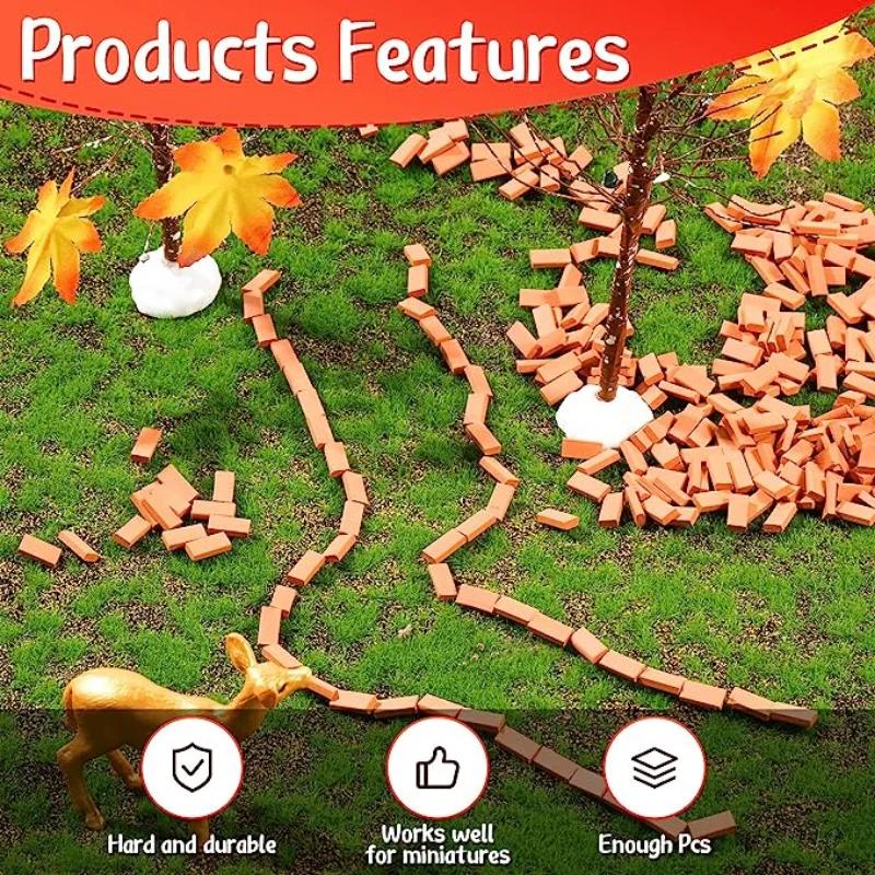 50-150 pièces 1:16 modèle de Mini briques réelles, accessoires d'aménagement paysager de figurines m