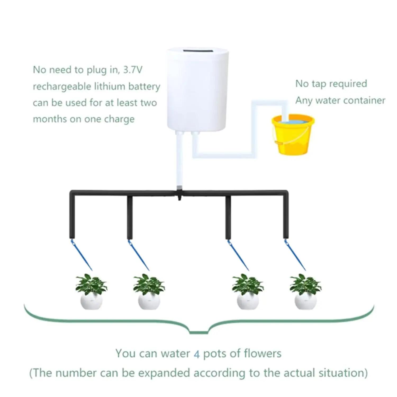 Pompe d'arrosage automatique pour plantes et fleurs, dispositif d'irrigation goutte-à-goutte pour la