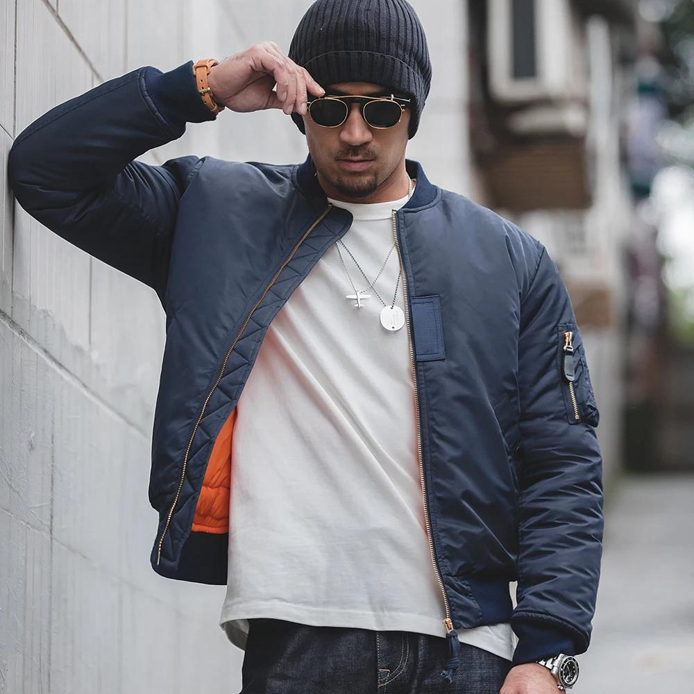 Maden MA1 pilote coton veste épaissie veste de Baseball chaud rembourrage vol manteau hiver marque v