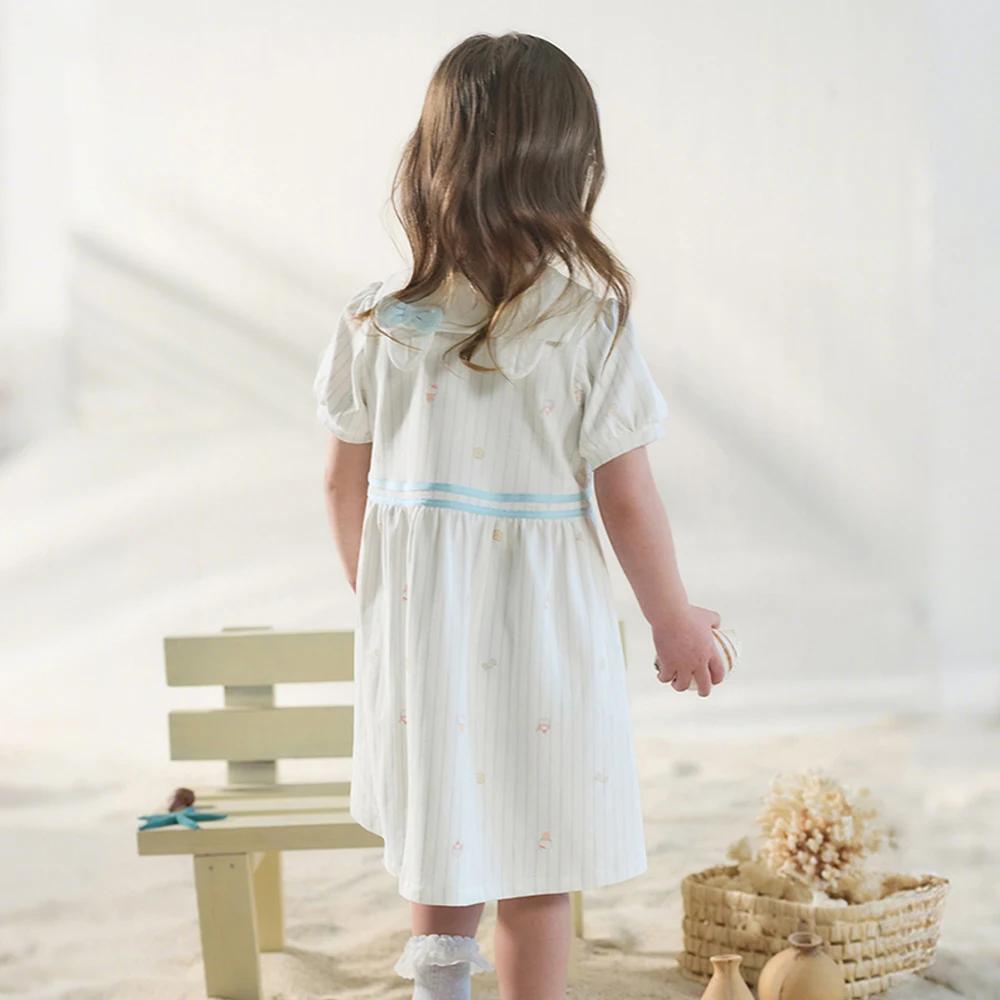 Robe d'été à rayures pour fille Dave Bella, robe de princesse mignonne et élégante pour enfants, man