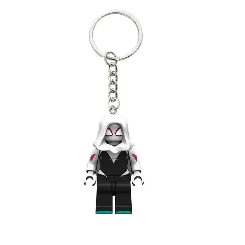 Marvel Spiderman porte-clés Gwen films périphériques étudiant dessin animé Animation mignon sac d'éc