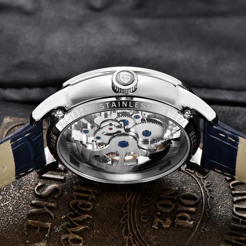 PAGANI DESIGN 2026 Nouvelle Montre Mécanique Squelette pour Homme, Montre Automatique de Luxe Haut d