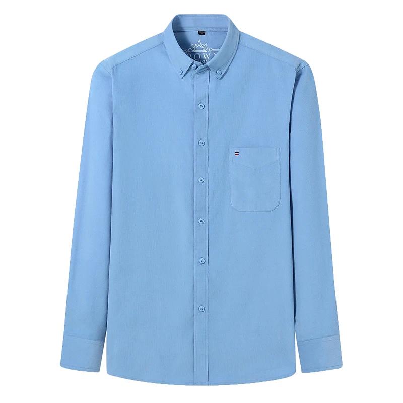 Chemise en velours côtelé 100% coton pour hommes, chemise décontractée à manches longues, coupe régu