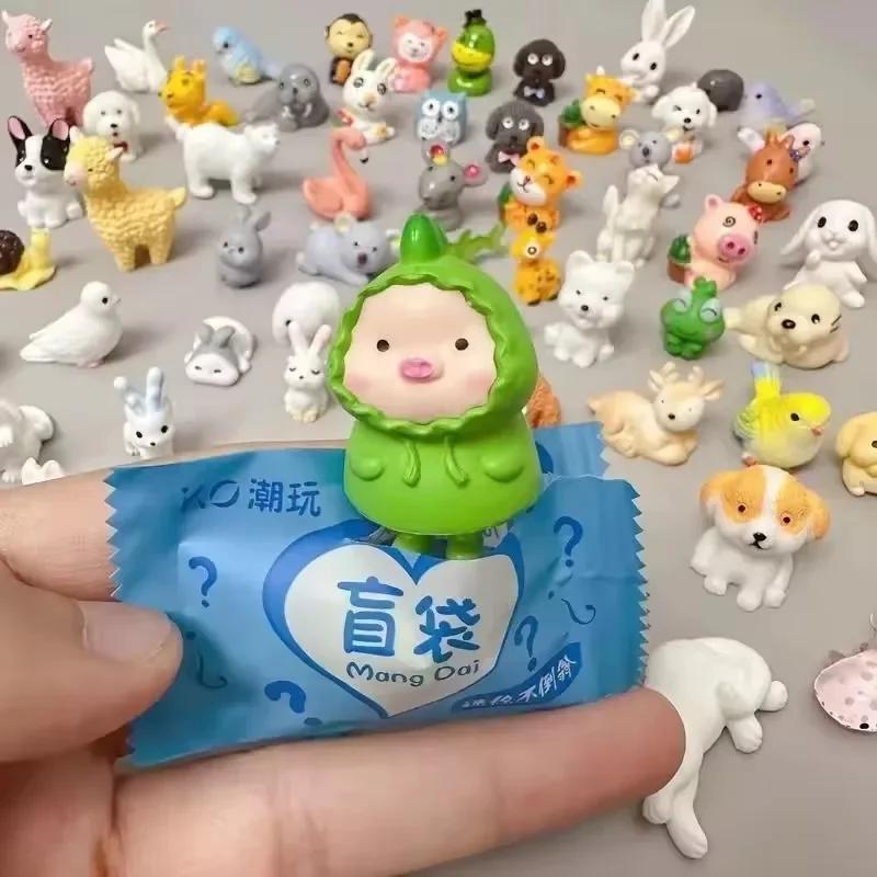 Sac ennemi animal mignon pour enfants, mini boîte ennemi, jouets modèles d'animaux de simulation, ca