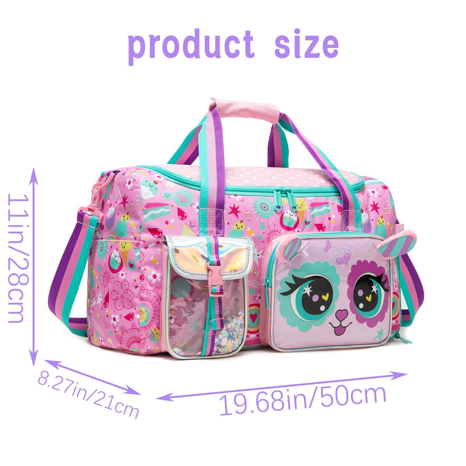 Sac de sport pour enfants, sac de voyage pour filles, sac de nuit pour filles, sac de danse pour fil