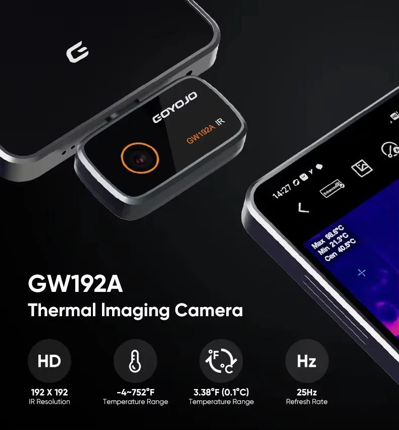 Caméra thermique infrarouge GW192A pour l'inspection et la réparation, nouvelle caméra d'imagerie th