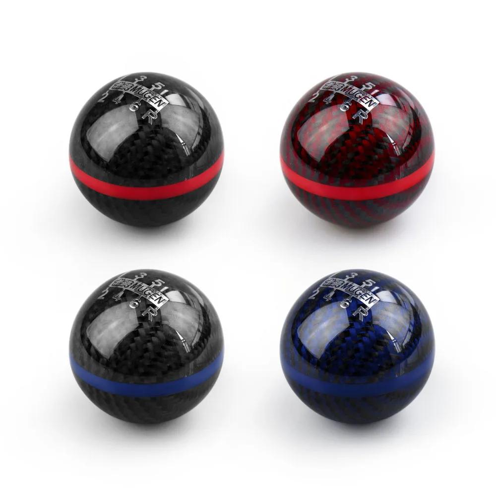 Mugen – pommeau de levier de vitesse universel en Fiber de carbone, 5 vitesses, 6 vitesses, pour Civ