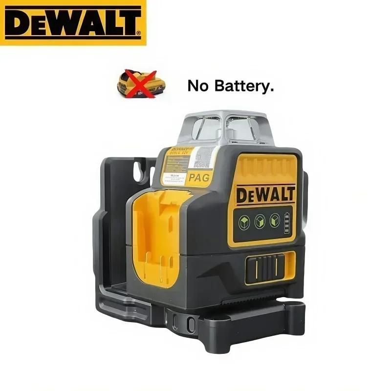 Dewalt DW089LG Laser vert 360° à 3 côtés, 12 lignes, horizontal et vertical, pour extérieur, avec ba