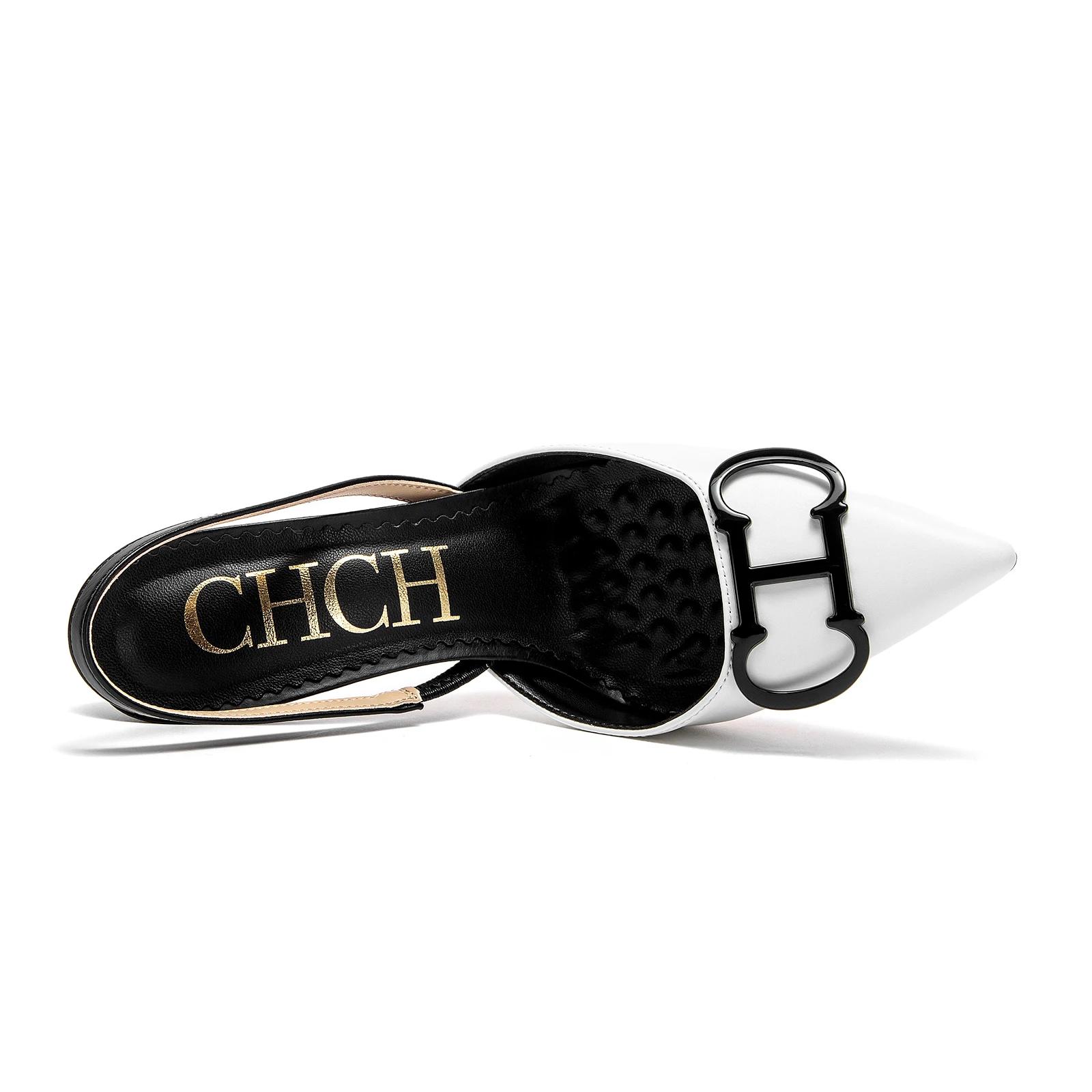CHCH femmes talons hauts 2025 pointe pointue destin bout fermé talons à lanières Sexy mariage robe d