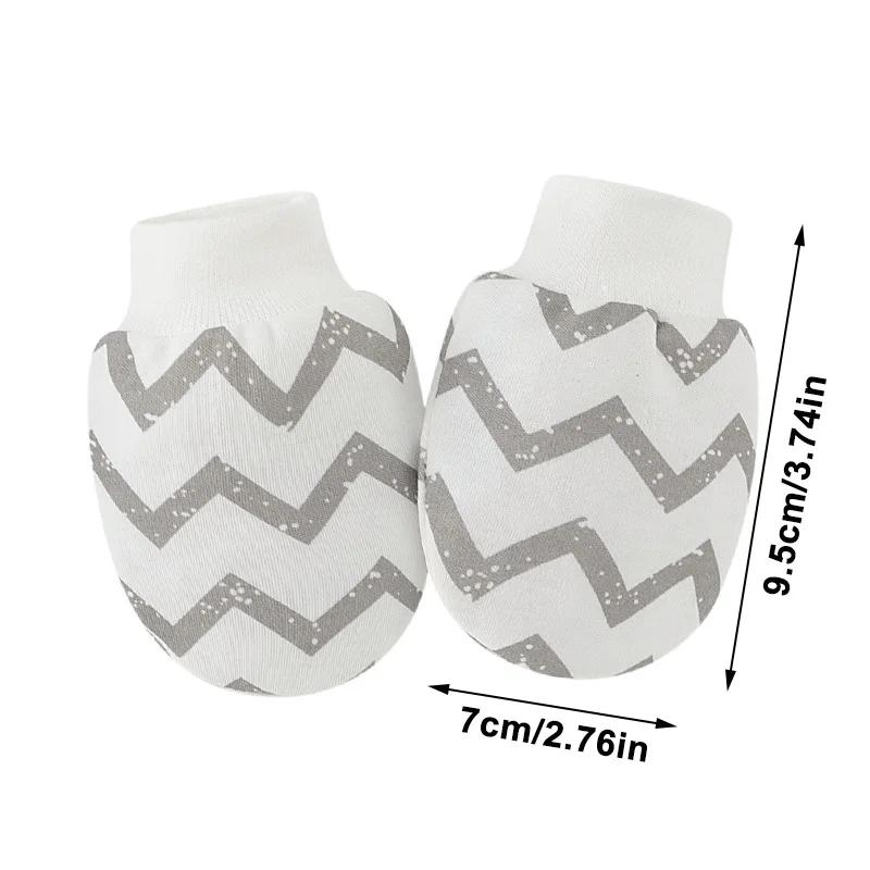 Gants de Protection pour nouveau-né, 6 paires/lot, mitaines pour bébé garçon, en coton doux, anti-ra