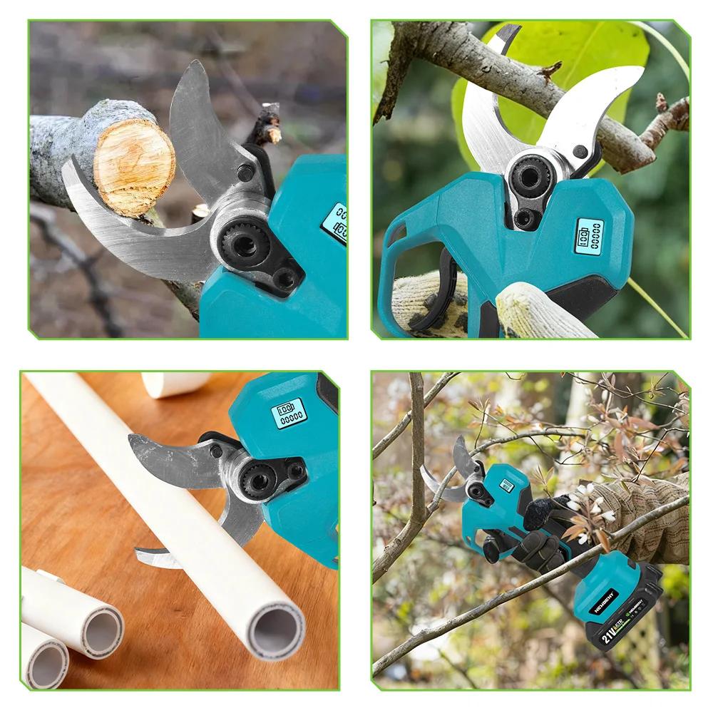 NewBeny – sécateur électrique sans balais, 2 vitesses, 65mm, cisaille pour arbres fruitiers, bonsaï,