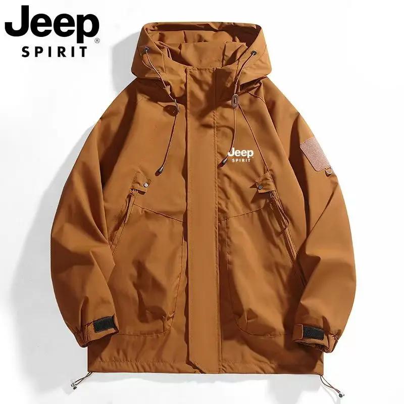 Veste coupe-vent JEEP pour hommes et femmes, nouveau style printemps/automne 2026, coupe-vent à capu