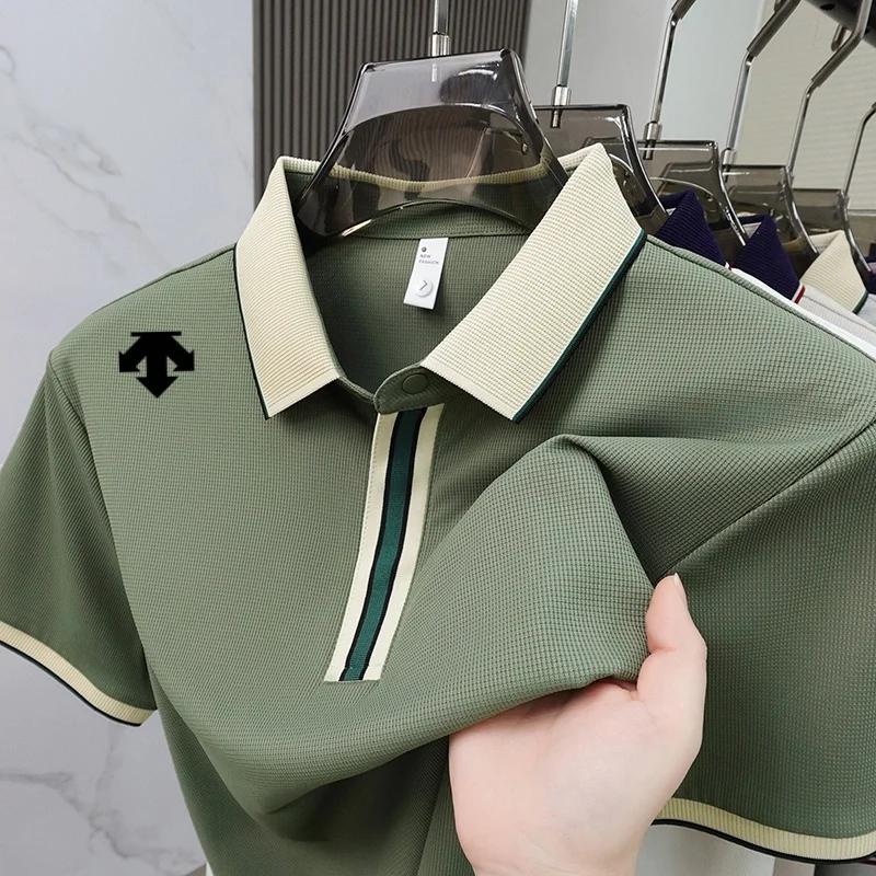 Polo brodé exquis de marque de luxe, nouvelle collection été, personnalisé, confortable et respirant