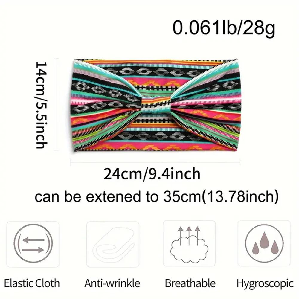 Foulard élastique de Style bohème pour femmes européennes et américaines, accessoires pour cheveux à