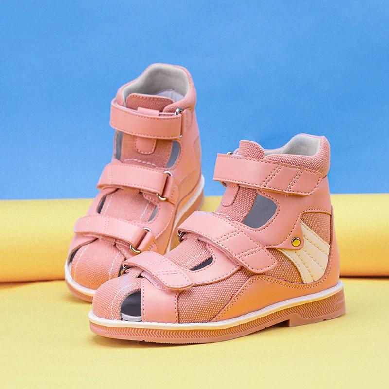 Sandales correctrices orthopédiques pour enfants, chaussures orthopédiques à fleurs pour filles, cha