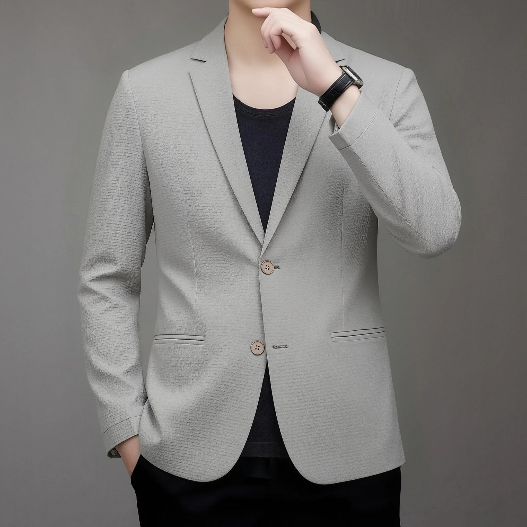 Costume léger de style coréen pour homme, mode printemps-été, décontracté, protection solaire, résis