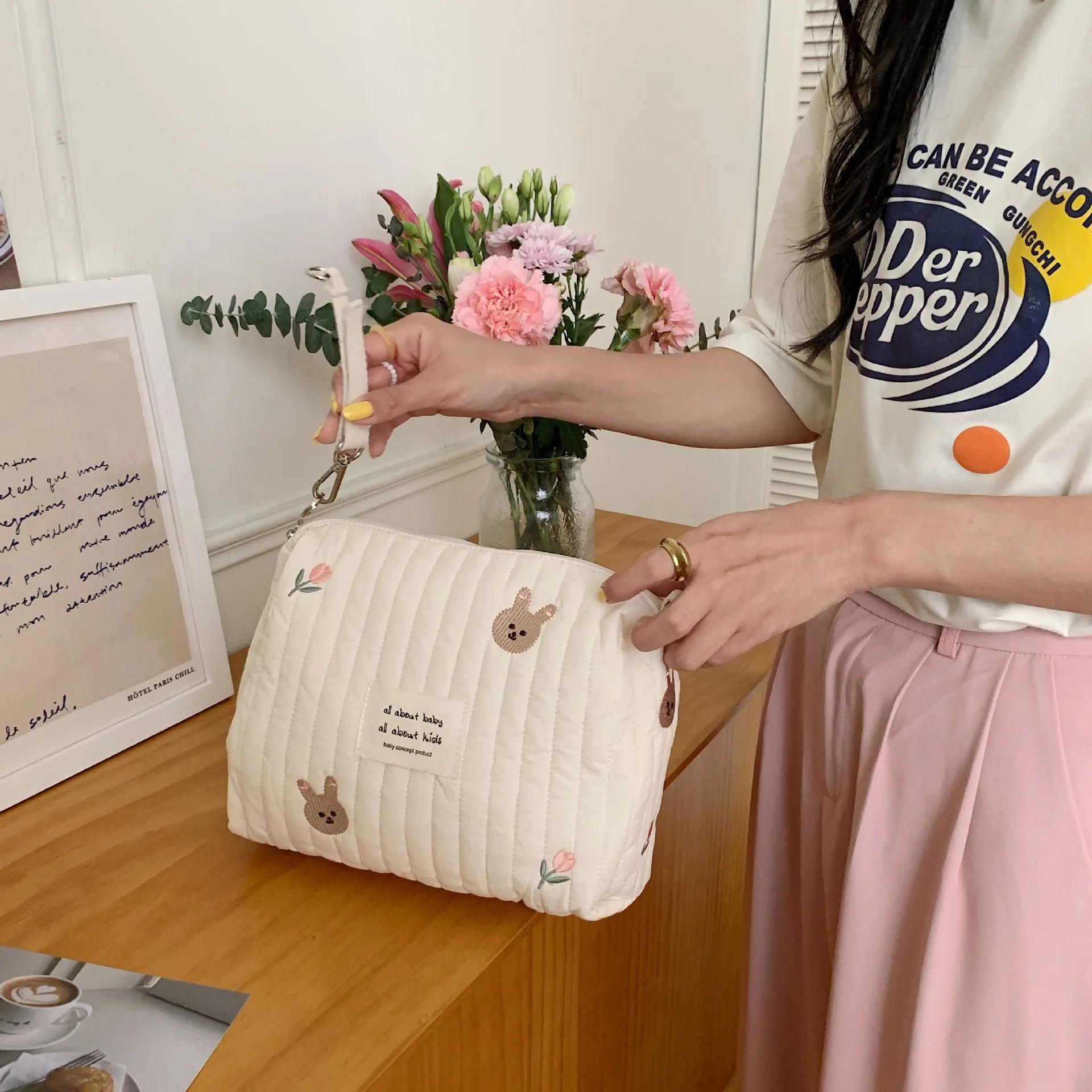 Ins coton sac à couches pour poussette sac suspendu articles pour bébé caddie à couches organisateur