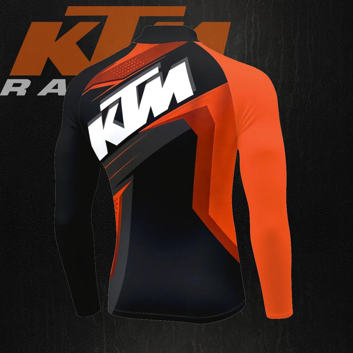 Maillot de cyclisme pour homme à manches longues KTM Racing Team, séchage rapide, respirant, idéal p