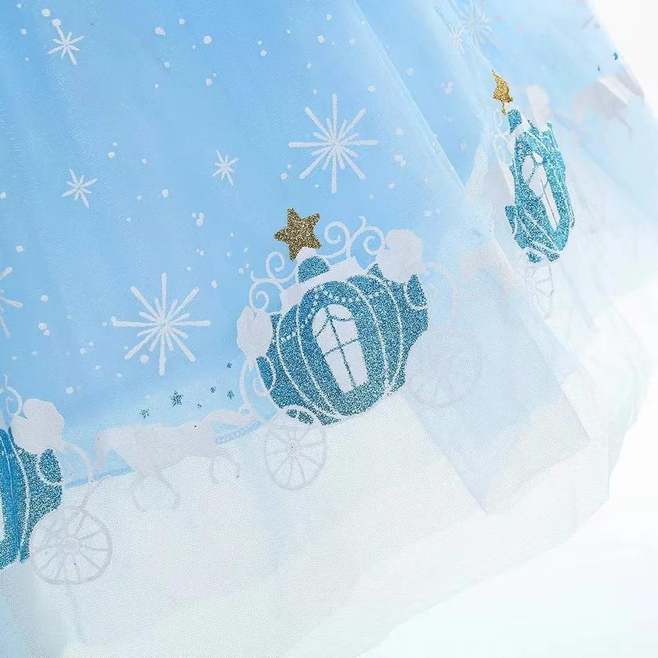 Robes de princesse Elsa pour filles, olympiques d'Halloween, reine des neiges, ensemble de vêtements