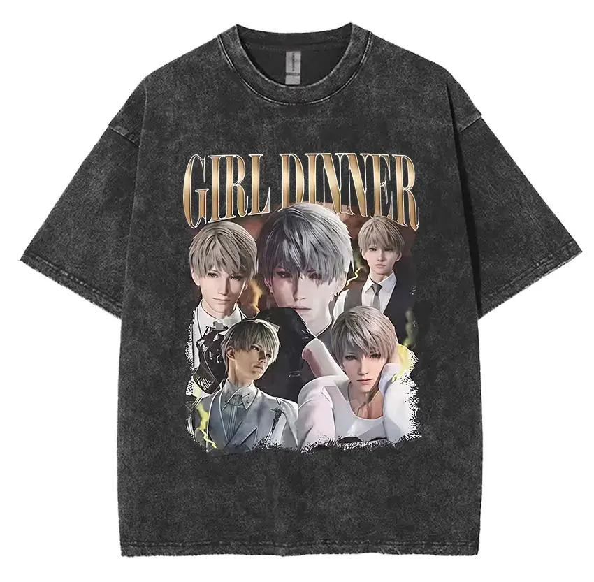 Drôle fille dîner Caleb graphique T-Shirt amour et espace profond nouveauté coton t-shirts mode haut