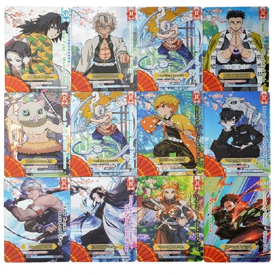 Cartes Flash Demon Slayer, carte Mugen Train SSP, carte Ultra Rare, carte de Collection de personnag