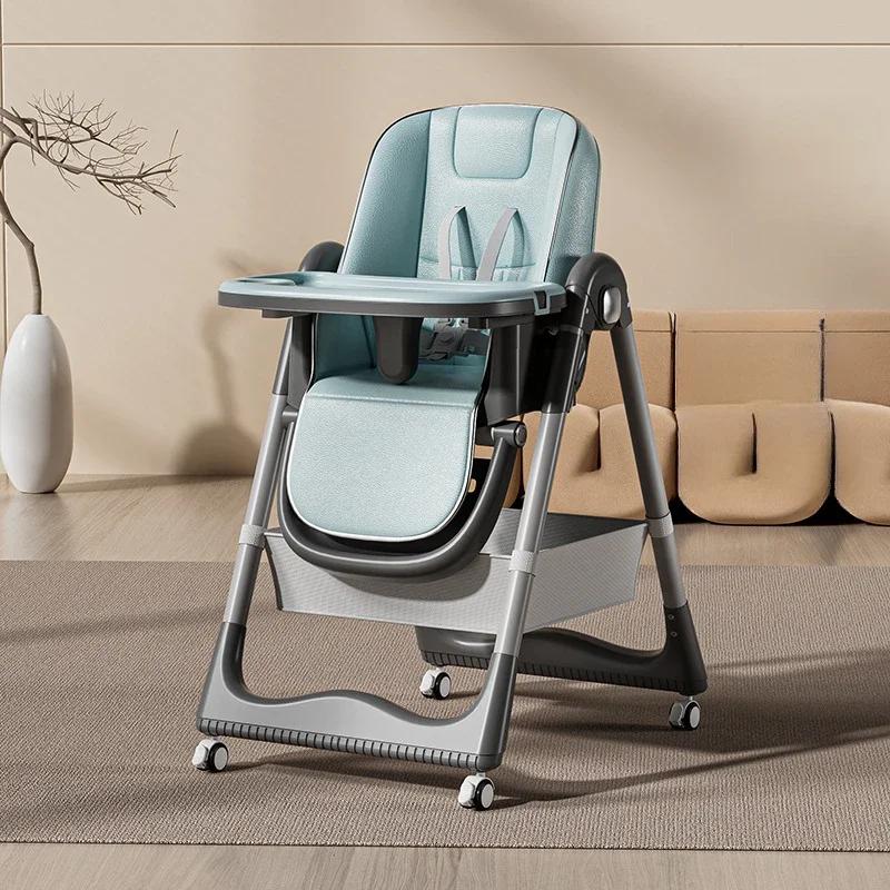 Chaise haute pour bébé, chaise de table multifonctionnelle, hauteur réglable, réglage en un clic, pl