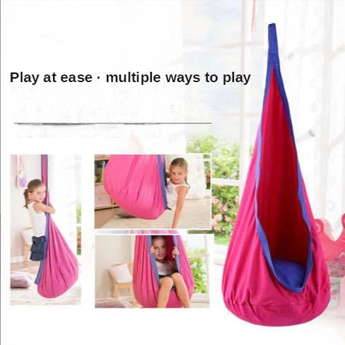 Chaise suspendue pour enfants, lit balançoire Portable en tissu Parachute, modèle de cour intérieure