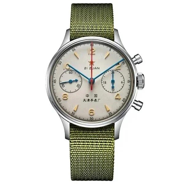 Montres pour hommes 1963 pilote montre automatique 42mm étanche rétro quartz chronographe montre hab