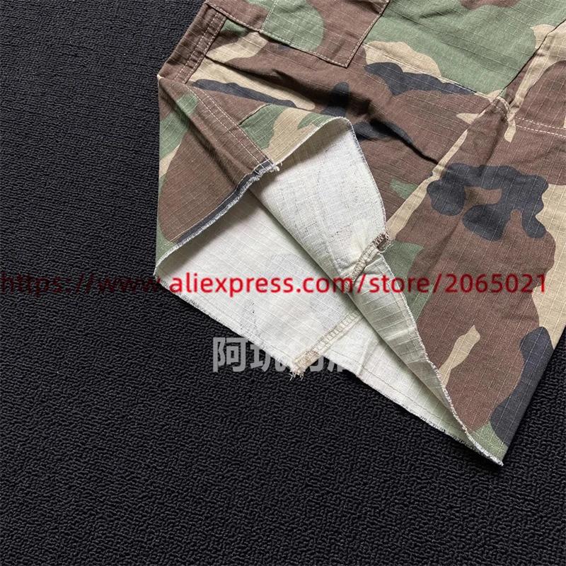 CamSolomon-Short camo cargo pour hommes et femmes, vêtement de travail, surdimensionné, multi-poches