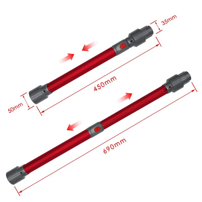 Tube d'extension de tige télescopique pour aspirateur Robot de balayage Dyson V7 V8 V10 V11 V15, acc