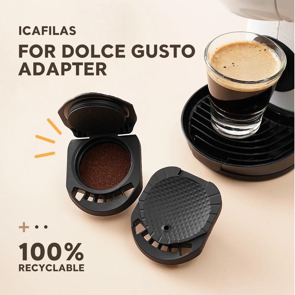 Adaptateur de capsules pour Dolce Gusto Crema, capsules originales Nespresso pour Machine à café Dol