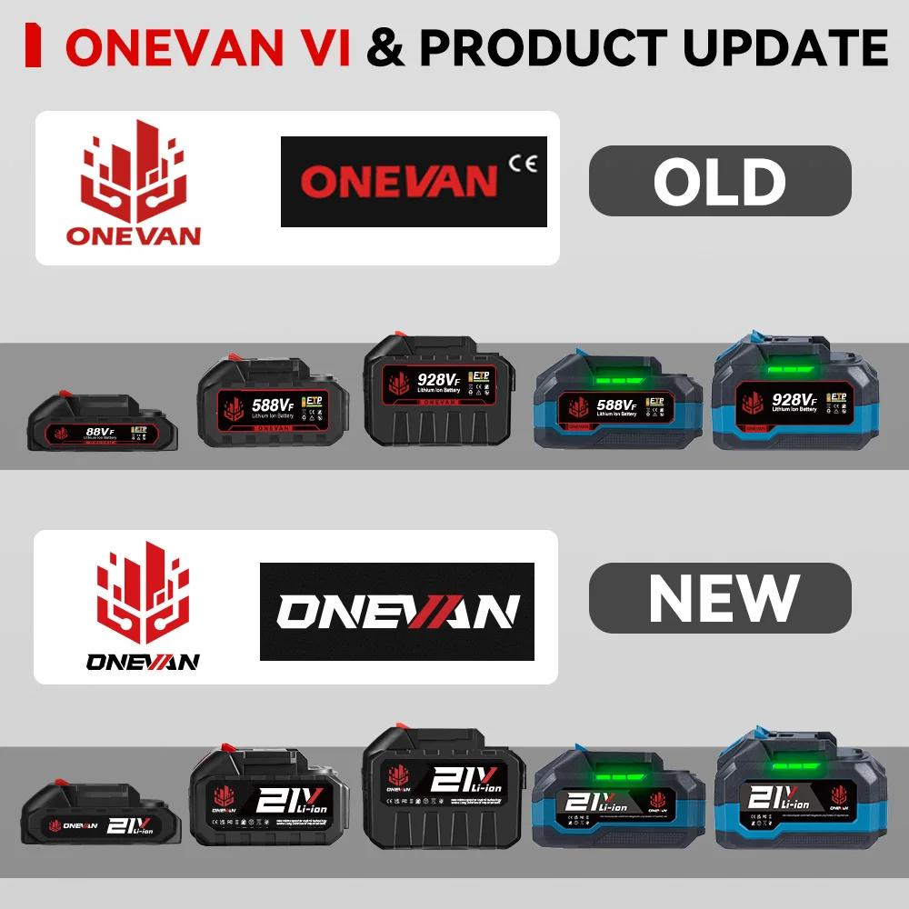 ONEVAN 22900mAh 29900mAh batterie Lithium-Ion ajustement clé de ventilateur batterie Rechargeable po