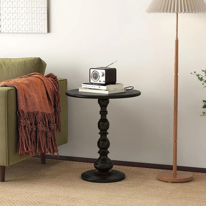 Table d'appoint vintage en fer forgé de style nordique, table basse rétro chic pour salon, canapé, c
