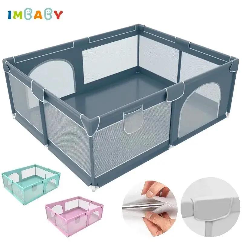 Parc pour bébé 150x180CM, barrière de sécurité pour enfants, clôture pour aire de jeux antidérapante