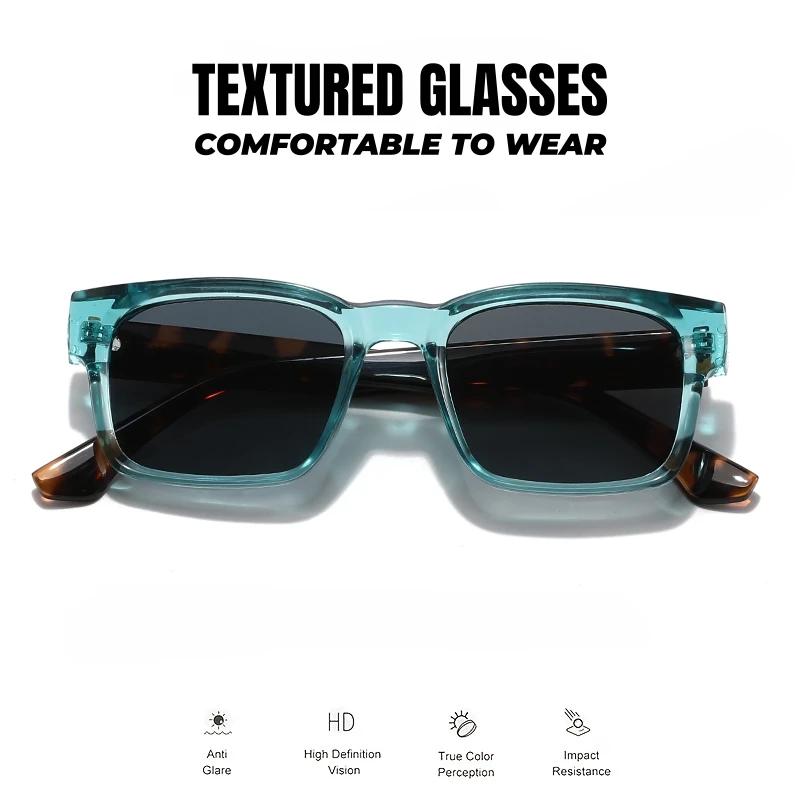 Lunettes de soleil rétro punk - Monture carrée protectrice, UV400 unisexe pour les aventures en plei